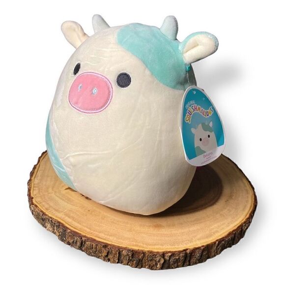 KellyToy Squishmallows Belana the Cow Blue Brand New With Tags 8" inch HTF (b) - Picture 3 of 7